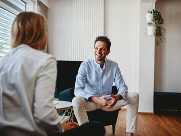 Coach und Coachee Situation Transformative Leadership und Coaching